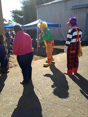 Clown at the festival